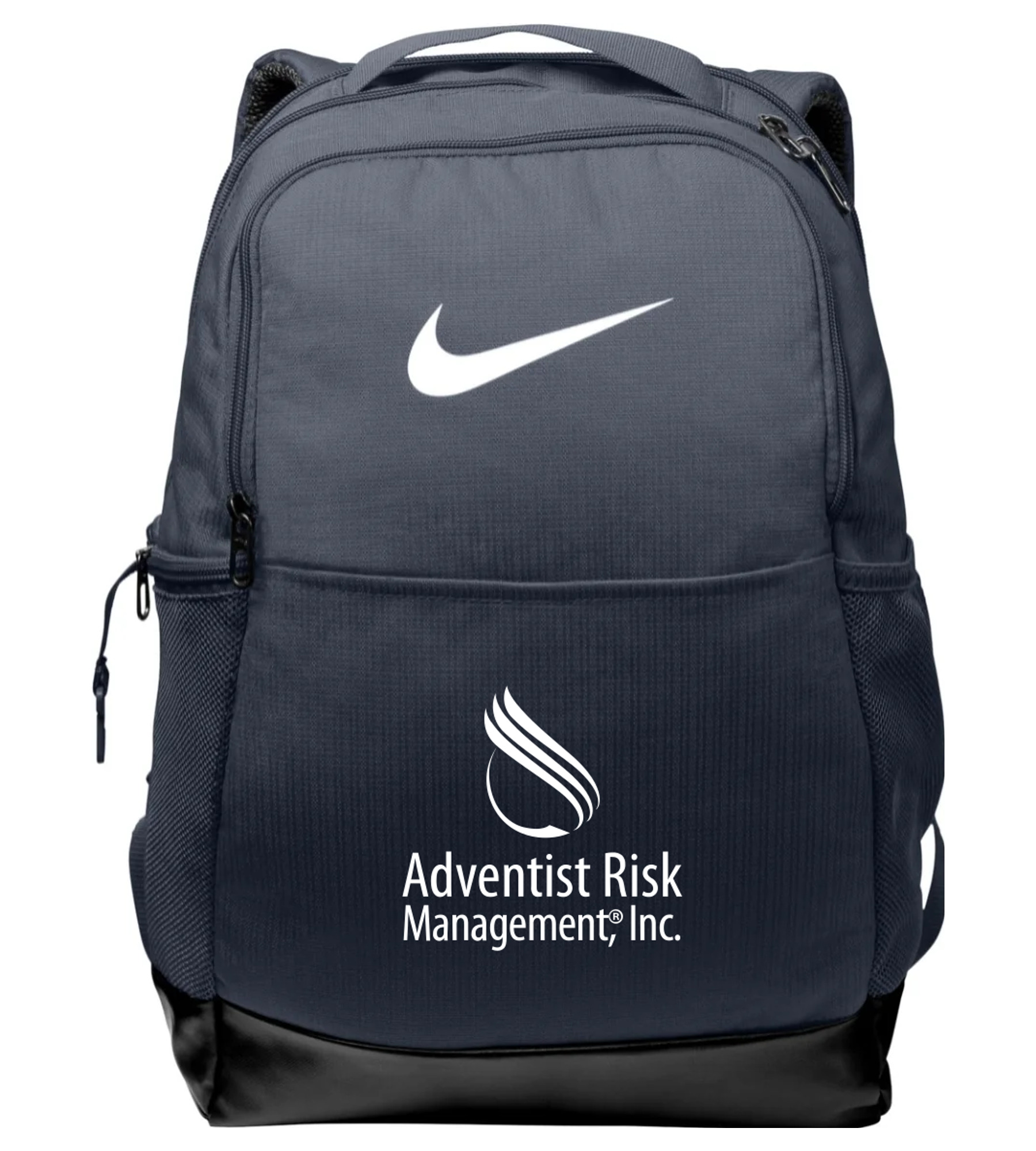 Nike Brasilia Medium Backpack Midnight Navy with Adventist Risk Management